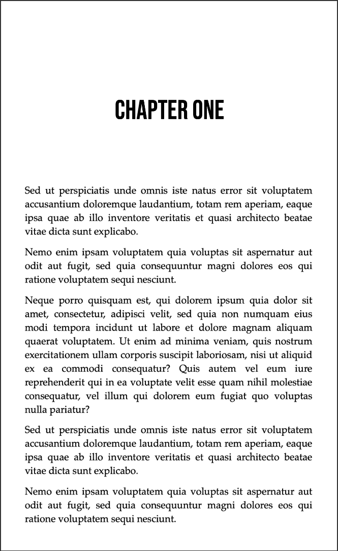 TEXT ONLY: Chapter + number